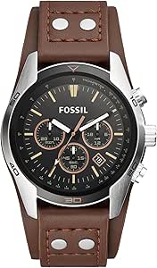 Fossil Coachman Uhr für Herren, Chronographenwerk mit Edelstahl- oder Lederarmband