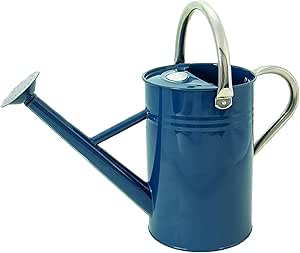 Kent & Stowe 4,5 Liter Vintage Gießkanne in blau – Verzinkte Stahlkanne für das tägliche Gießen – Kanne im klassisch englischen Stil mit 2 Griffen