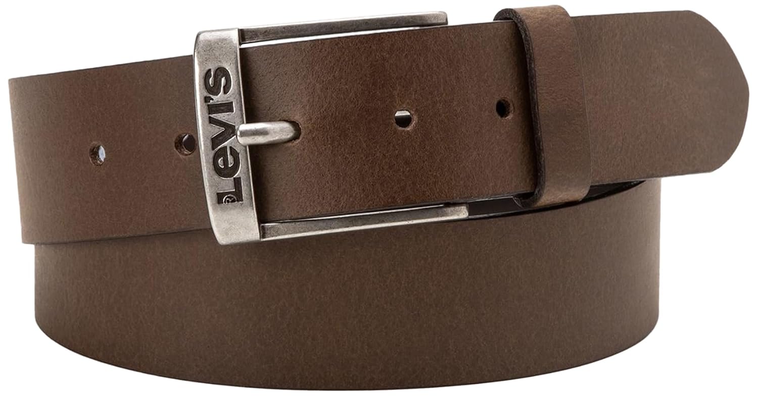 Levi's Herren New Duncan Gürtel, Braun (Dark Brown), 60 (Herstellergröße: 75) : Amazon.de: Fashion